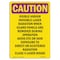 Signmission OSHA RADIATION, Visible & Or Invisible Laser, 14in X 10in Peel & Stick Graphic, CR-RD-1014-V-10279 OS-CR-RD-1014-V-10279 - alternate 1